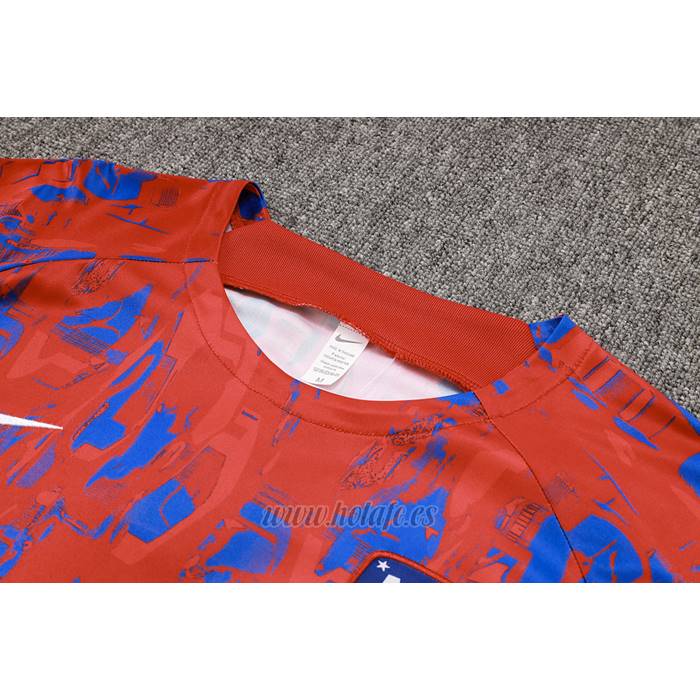 Chandal del Atletico Madrid Manga Corta 2023-2024 Rojo - Pantalon Corto